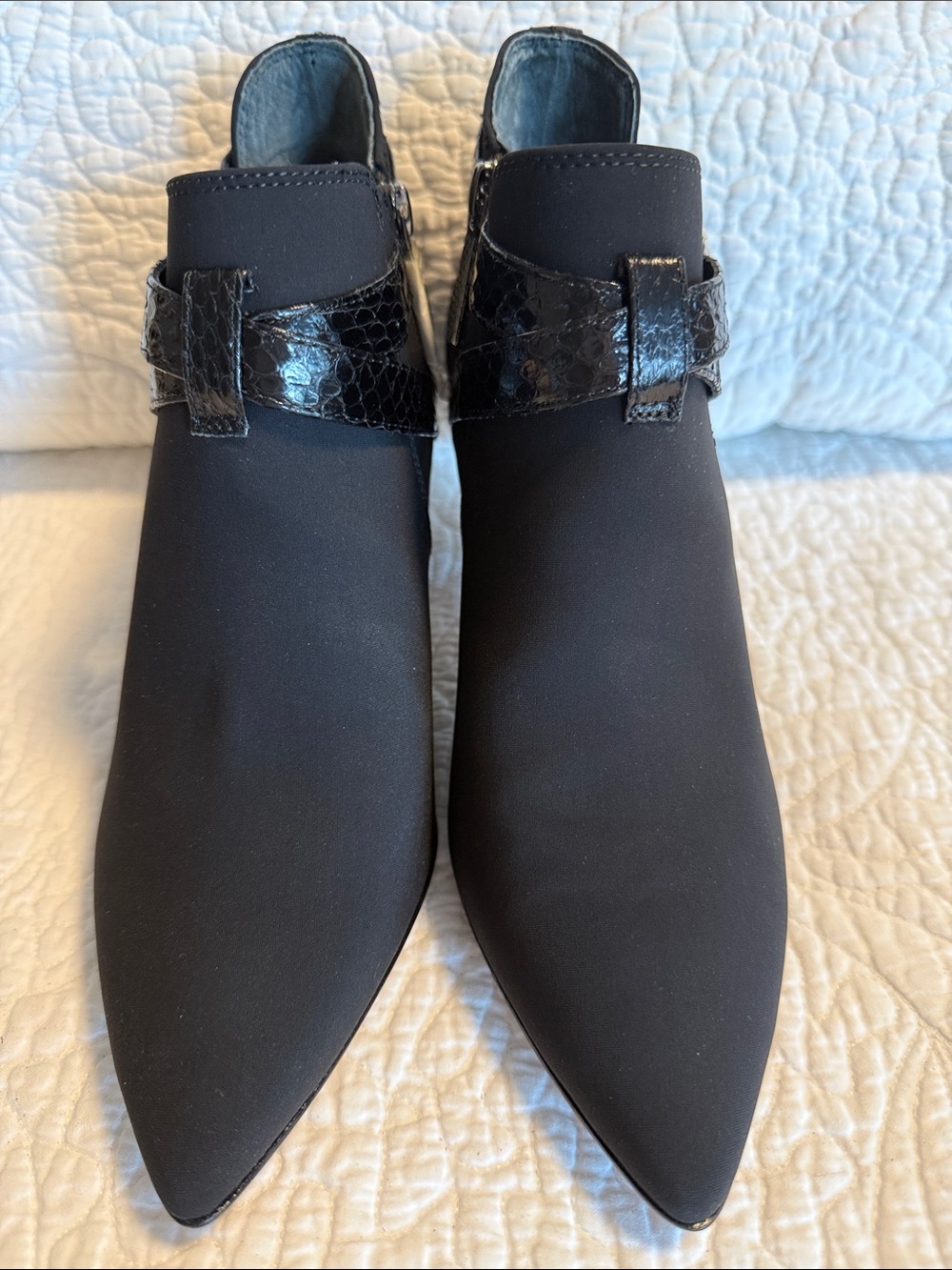 Black Women's Pointed Toe Ankle Boots - Donald Pliner